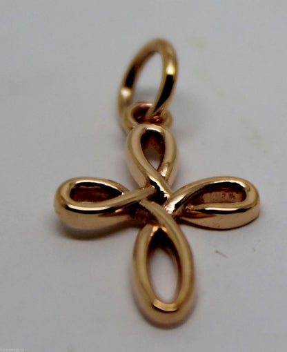 Kaedesigns New Small 9ct 9K Delicate Yellow, Rose or White Gold Celtic Cross Pendant