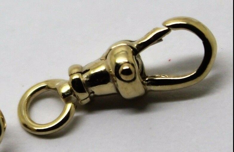 Genuine 9ct Yellow or Rose Gold Albert Swivel Clasp 15mm Size