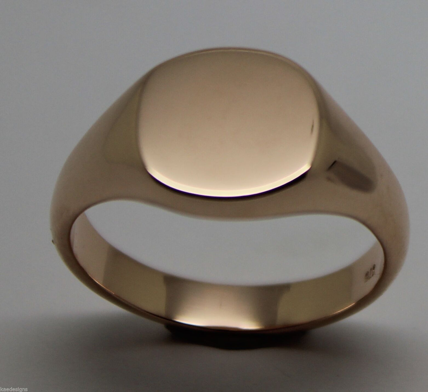 Genuine Heavy 375 Solid 9ct White Or Rose Or Yellow Gold Oval Signet Ring Size N to X