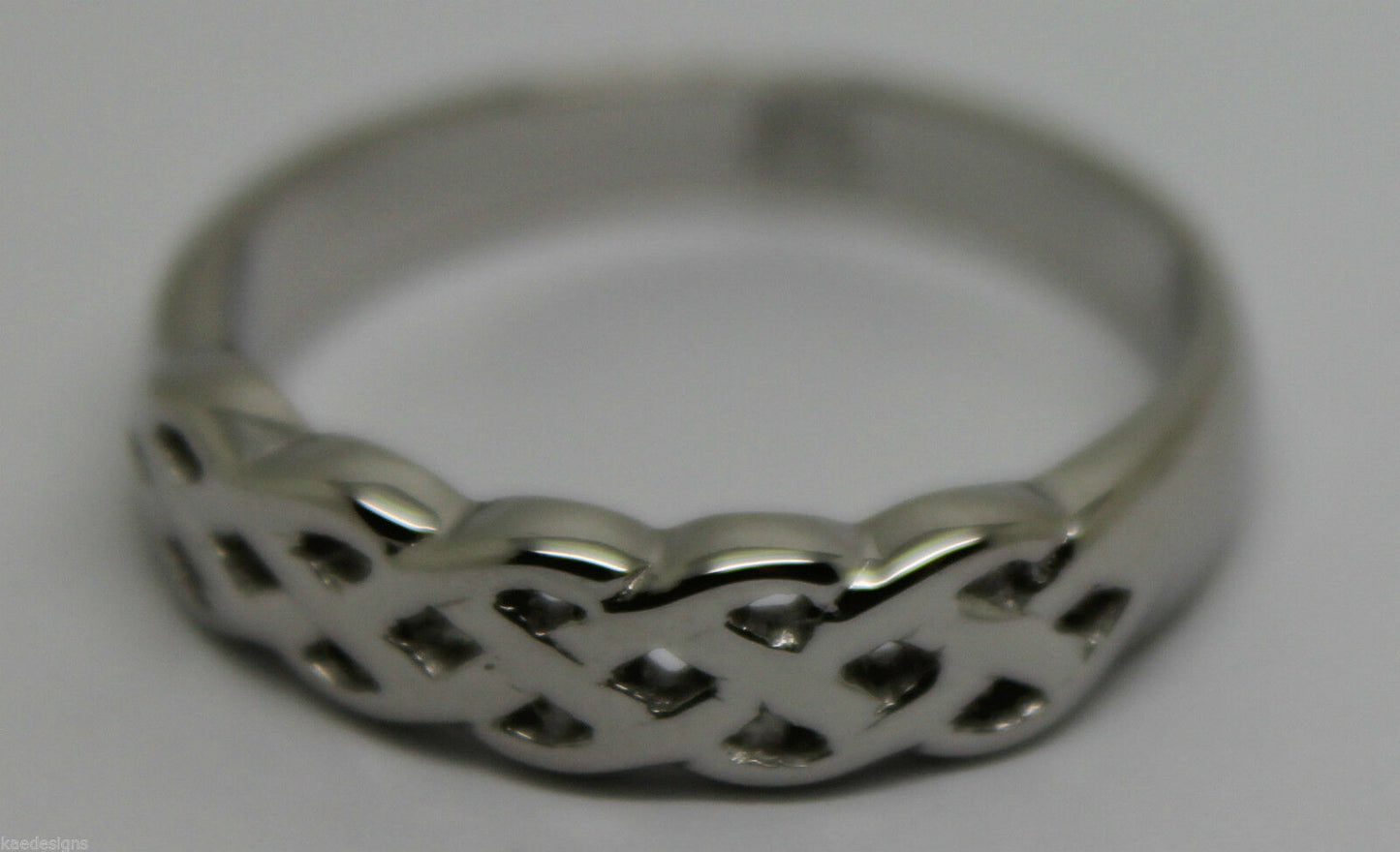 Kaedesigns,Genuine 9ct White, Rose Or White Gold Large Celtic Ring In Your Size