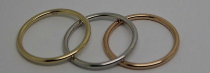 Kaedesigns, Genuine Solid Stackable Rings 9ct Yellow, White And Rose Gold Bands