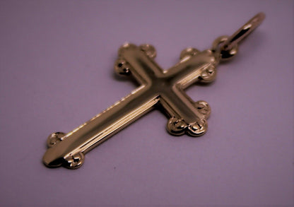 Kaedesigns, New Genuine New 375 9ct Yellow or Rose or White Gold Cross Pendant