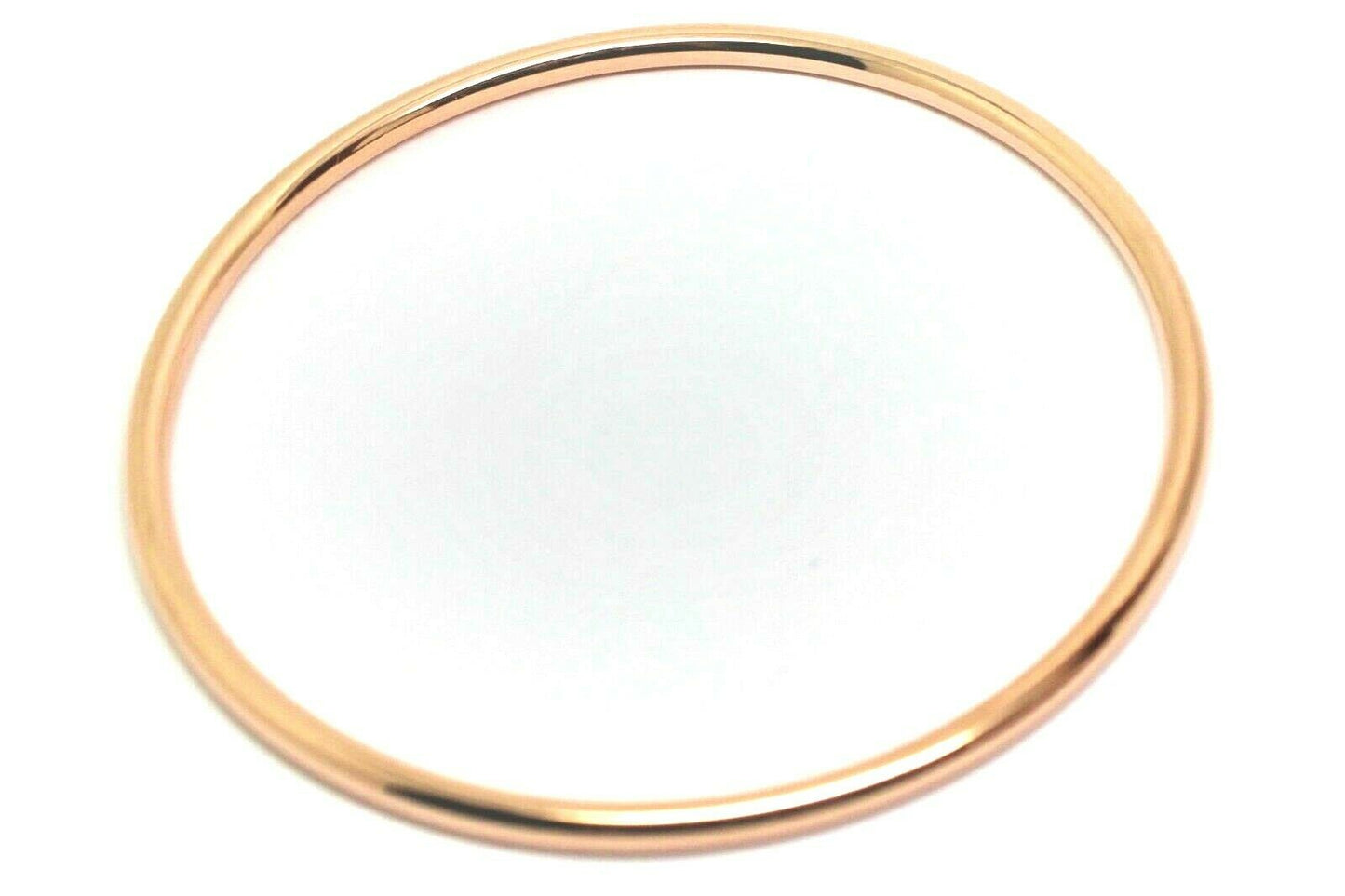 Genuine 9ct Rose Gold 3mm Wide Golf Bangle Many sizes available