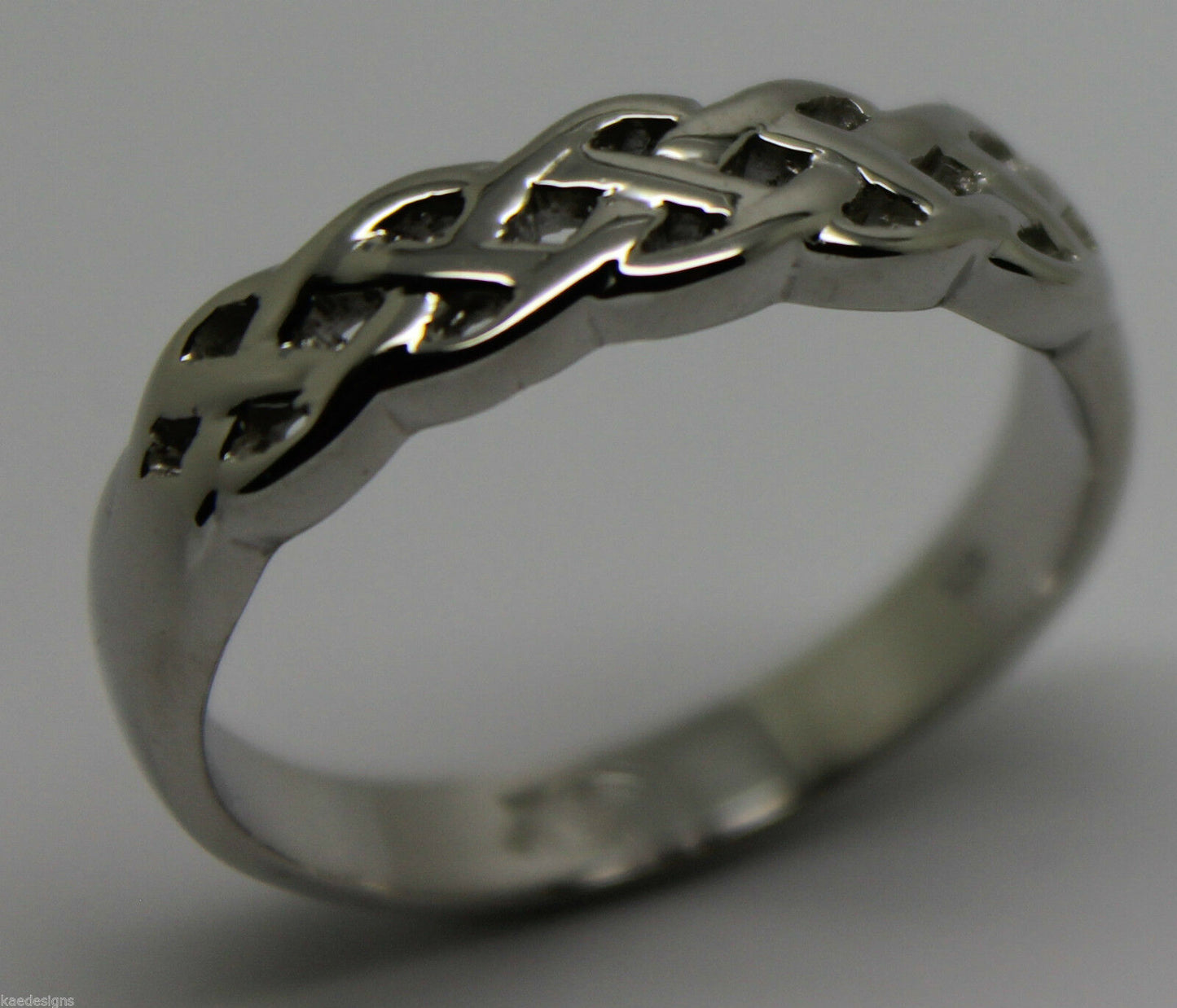 Kaedesigns,Genuine 9ct White, Rose Or White Gold Large Celtic Ring In Your Size