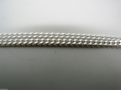 Sterling Silver Diamond Cut Curb Chain 4.04 grams 50cm