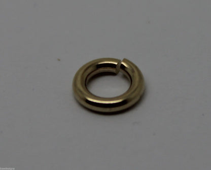 Genuine 18ct Yellow, Rose or White GOLD, many sizes OPEN JUMP RING