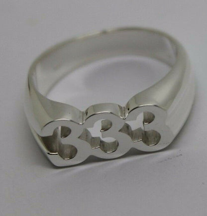 Kaedesigns, Custom Made Sterling Silver Large Ring With Your Choice Of 3 Numbers