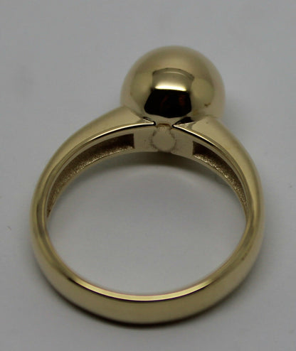 Kaedesigns New Genuine Size N 9ct 9kt Yellow, Rose or White Gold 10mm Full Ball Ring