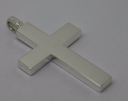 Kaedesigns Genuine Large Heavy Sterling Silver Huge Cross Pendant