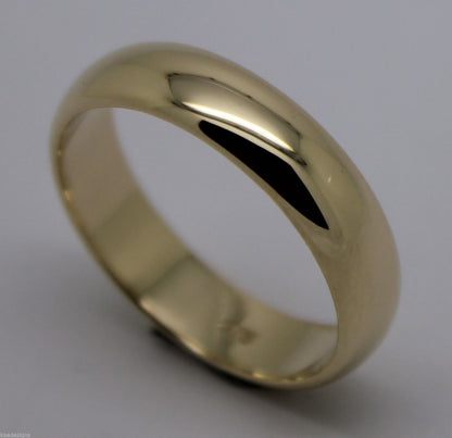 5mm Genuine Solid 9ct Yellow/White/Rose Gold Wedding Band Ring Size I, J, K