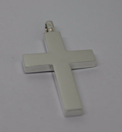 Kaedesigns Genuine Large Heavy Sterling Silver Huge Cross Pendant