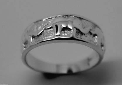 Kaedesigns, New Solid Sterling Silver 925 Elephant Ring Sizes To Choose