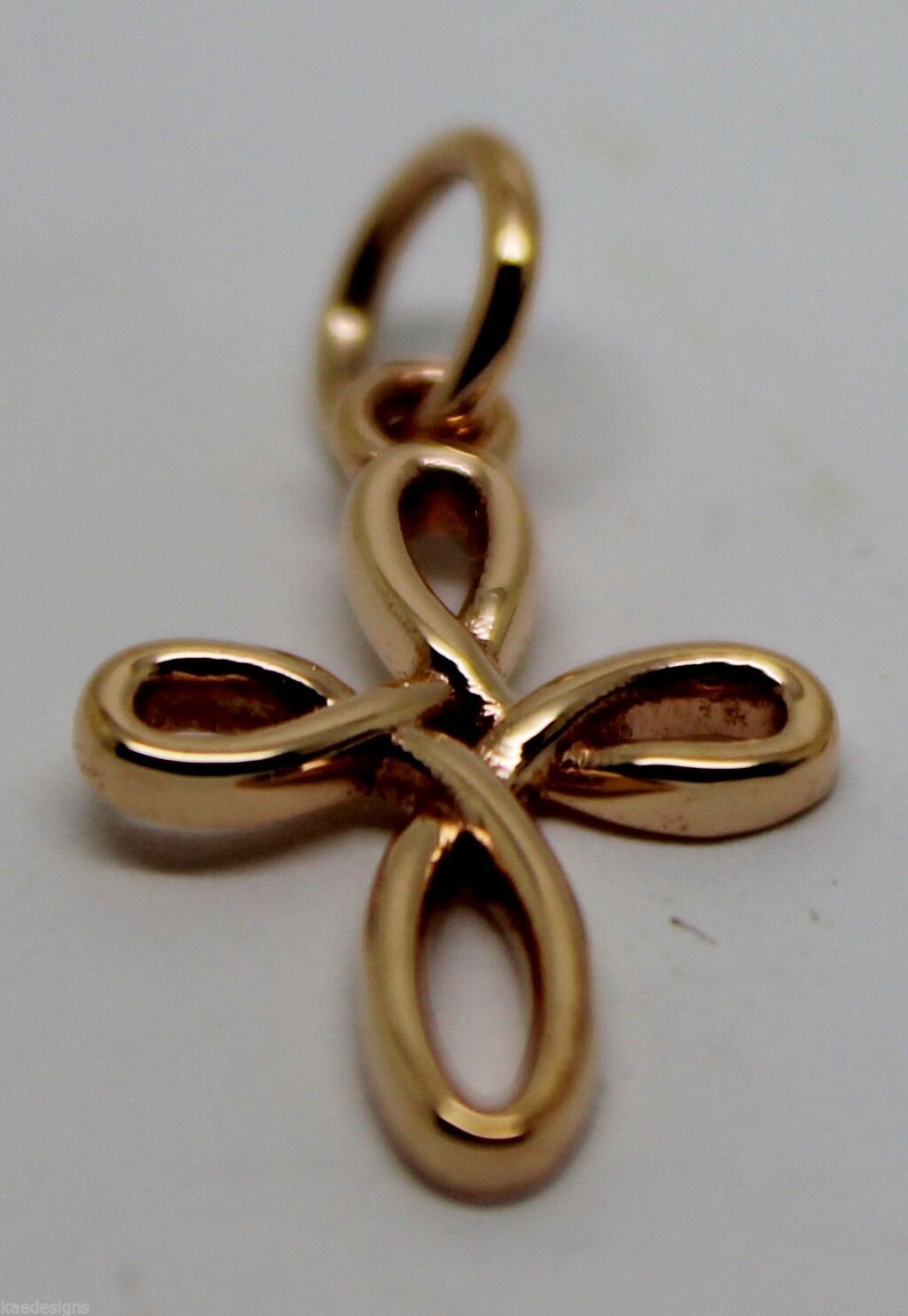 Kaedesigns New Small 9ct 9K Delicate Yellow, Rose or White Gold Celtic Cross Pendant