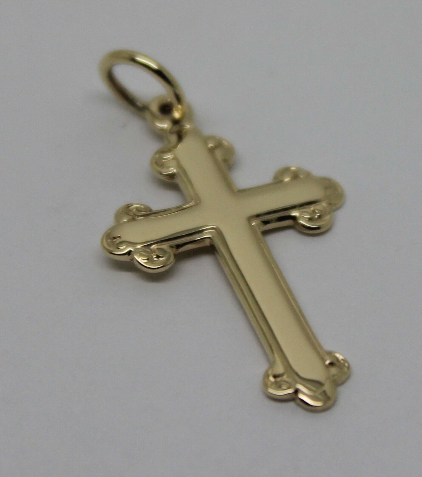 Kaedesigns, New Genuine New 375 9ct Yellow or Rose or White Gold Cross Pendant