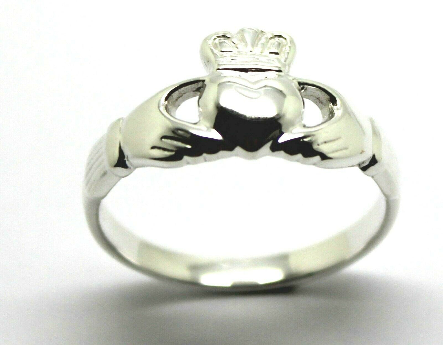 Size M  Sterling Silver 925 Irish Claddagh Ring