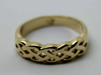 Kaedesigns,Genuine 9ct White, Rose Or White Gold Large Celtic Ring In Your Size