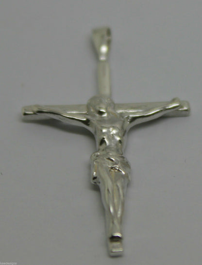 Genuine 9ct Yellow or Rose or White Gold or Sterling Silver Crucifix Cross pendant