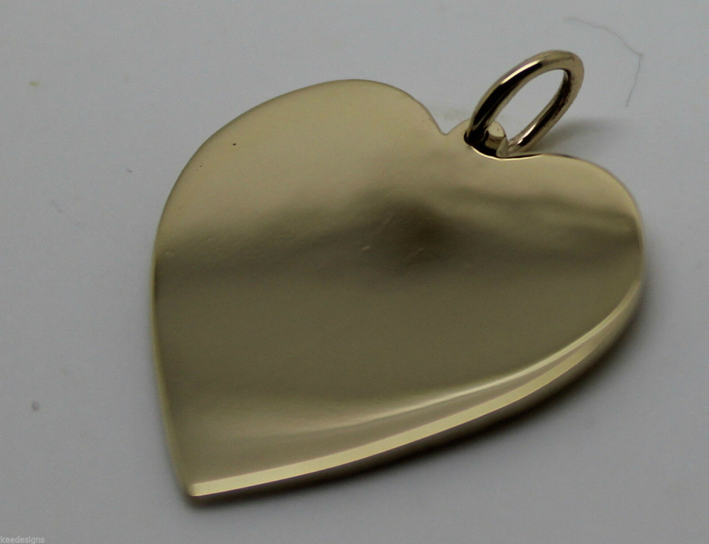 New Genuine 375 9ct Yellow Or Rose Or White Gold Large Heart Shield Pendant