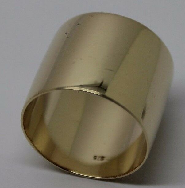 Size S1/2 9K 9ct Yellow Or Rose Or White Gold Solid 15mm Extra Wide Band Ring