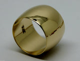 15mm Genuine Solid 9ct Rose or Yellow or White Gold 375 Wide Band Ring Size U