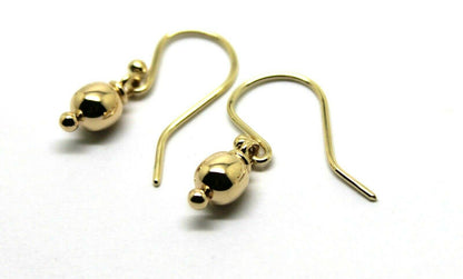 Kaedesigns New Genuine 9ct 9k Yellow, Rose or White Gold 6mm Hook Ball Earrings