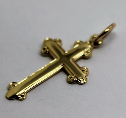 Kaedesigns, New Genuine New 375 9ct Yellow or Rose or White Gold Cross Pendant