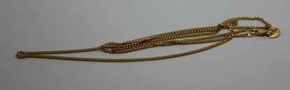 Genuine 9ct Yellow Gold Kerb Curb Chain Necklace 50cm 4.1 grams