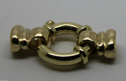 Kaedesigns, New 16mm Genuine 9ct 375 Large Yellow, Rose or White Gold Bolt Ring Clasp With Ends