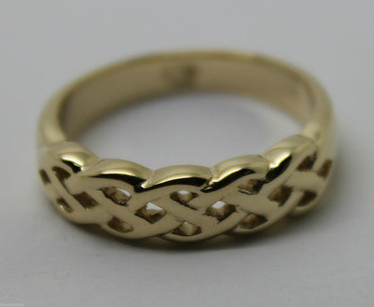 Kaedesigns,Genuine 9ct White, Rose Or White Gold Large Celtic Ring In Your Size