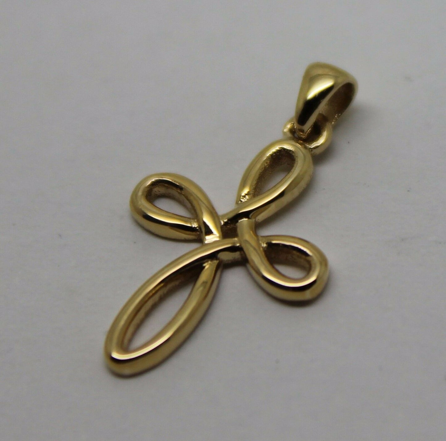 Kaedesigns New Genuine Small 9ct 9K Delicate Yellow, Rose or White Gold Celtic Cross Pendant