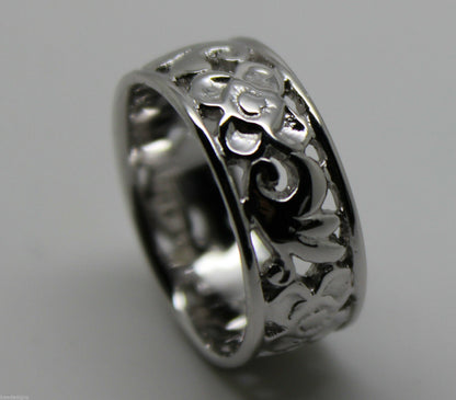 Kaedesigns Size M Solid Sterling Silver / 925 Filigree Ring