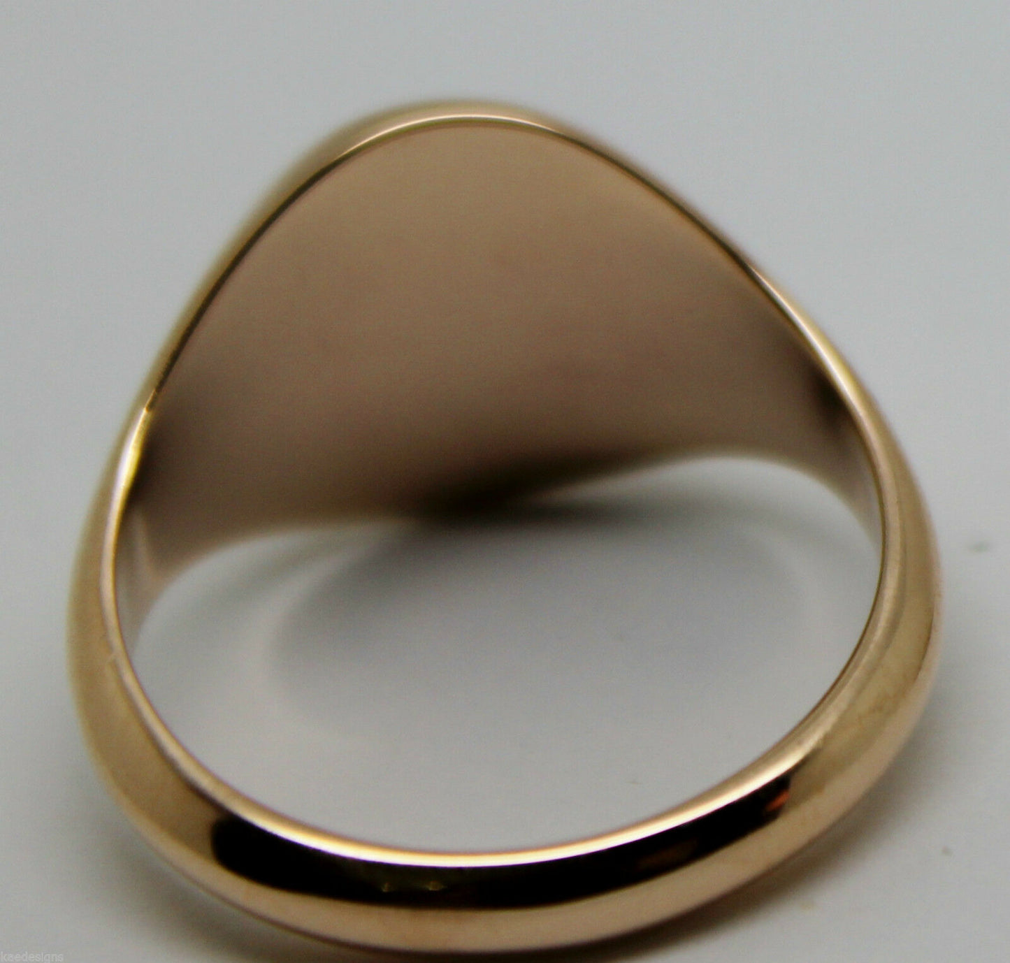 Size T Kaedesigns Genuine 375 9kt 9ct Yellow, Rose or White Gold Full Solid Heavy Signet Ring 318