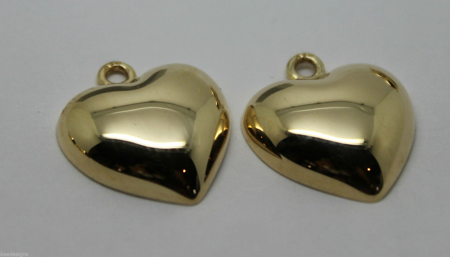 9ct Yellow or White or Rose Gold interchangeable earrings heart, ball, teardrop Tear Drop