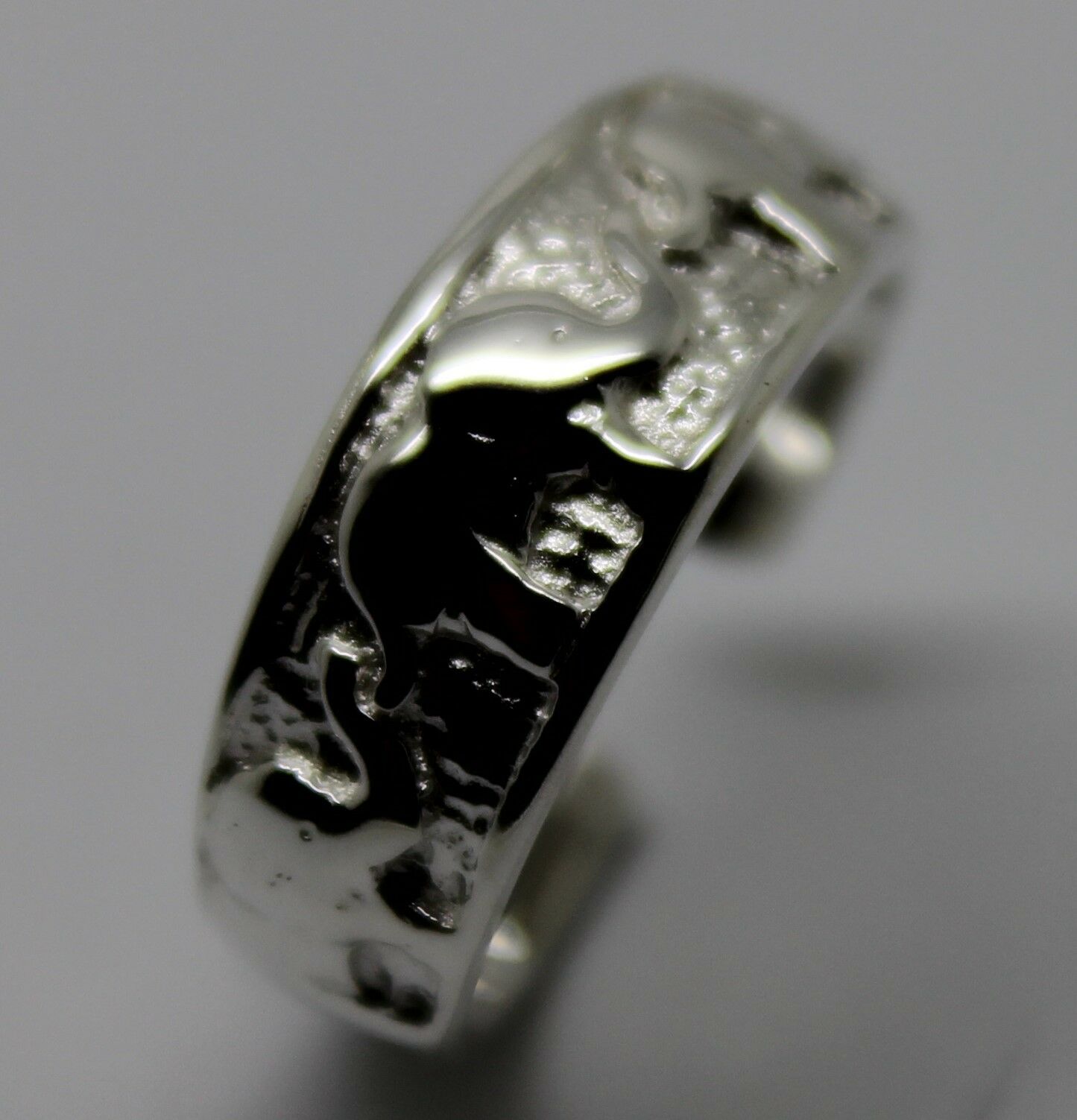 Genuine Solid Sterling Silver 925 Lucky Elephant Toe Ring