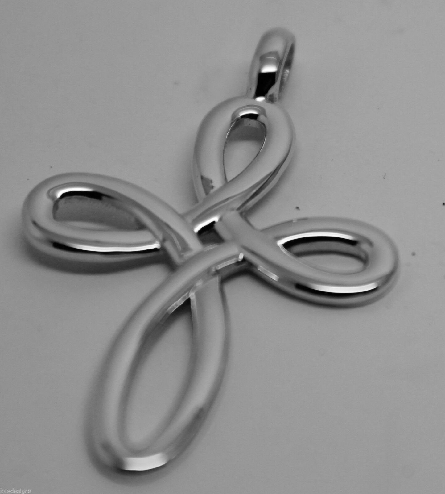 Kaedesigns New Solid Large Sterling Silver 925 Celtic Cross Pendant