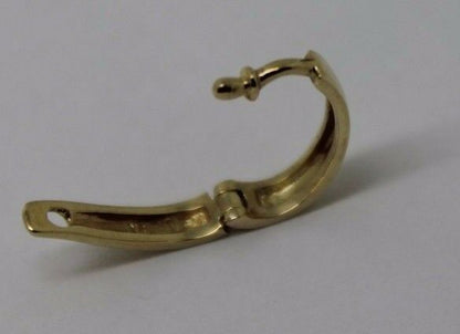 Kaedesigns Genuine 9ct Yellow gold Plain 13mm Large Size Enhancer Bail Clasp