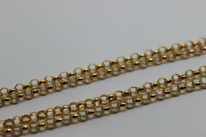 Genuine 9ct Yellow Gold Belcher Chain Necklace 54Cm 11 grams *Free Express Post In Oz*