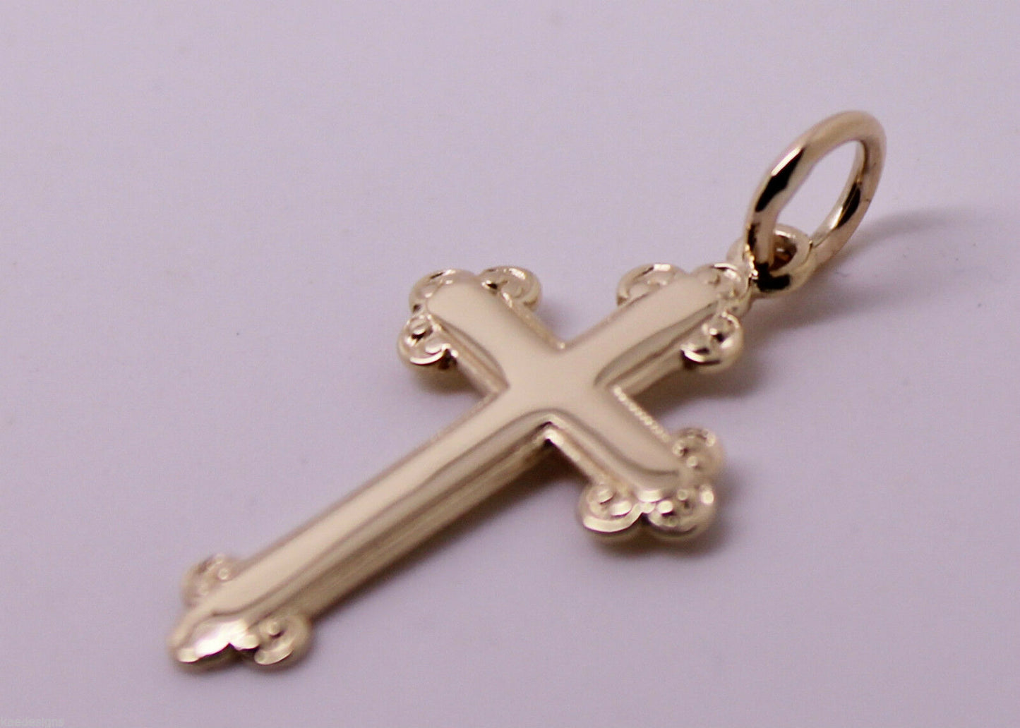 Kaedesigns, New Genuine New 375 9ct Yellow or Rose or White Gold Cross Pendant