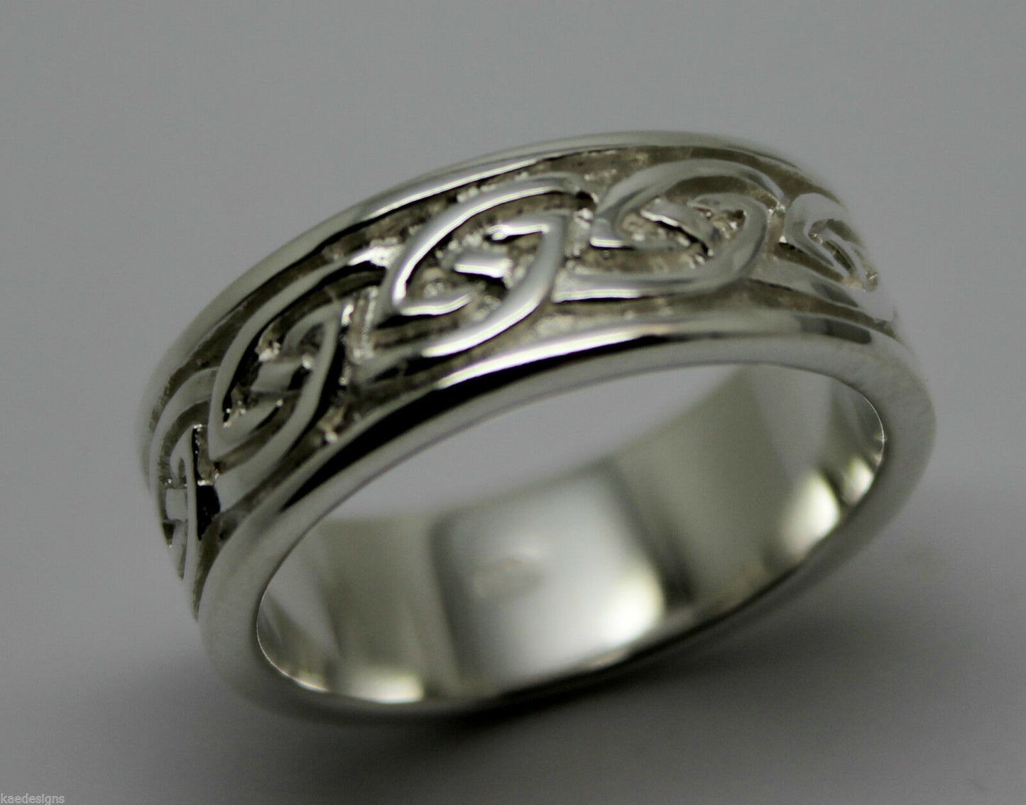 Size N New Genuine Sterling Silver Solid Celtic Weave Ring