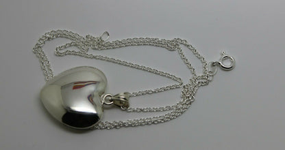 Kaedesigns New Sterling Silver Bubble Heart Pendant + 55cm Necklace