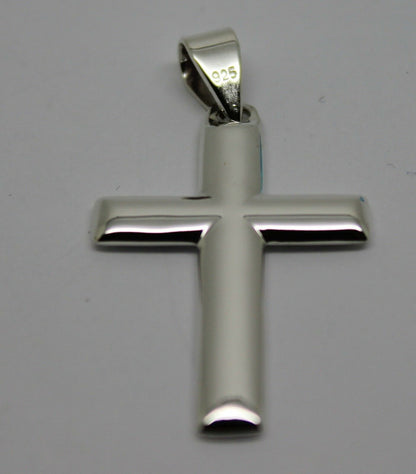 Kaedesigns, New Genuine Sterling Silver 925 Cross Plain Pendant 343