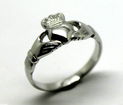 Size M  Sterling Silver 925 Irish Claddagh Ring