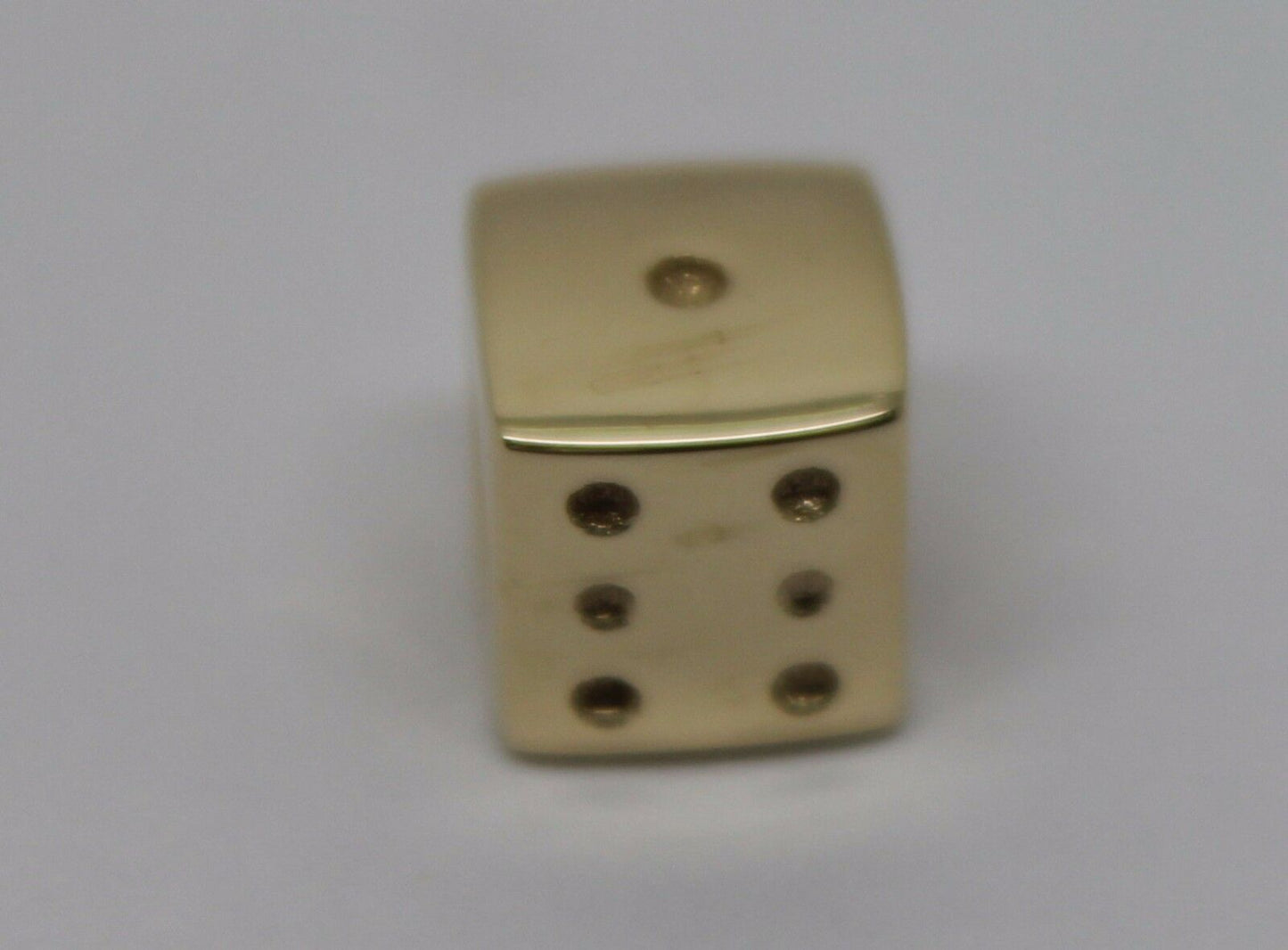 Kaedesigns Genuine New 9ct Yellow or Rose or White Gold or Silver Dice Bead Charm for bracelet