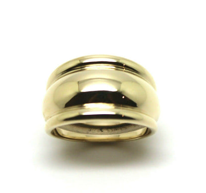 Size P / 7 1/2 9K 9Ct Yellow, Rose or White Gold Heavy Solid Extra Large 13mm  Dome Ring