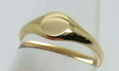 Kaedesigns New Size P New 9ct 9K Yellow, Rose or White Gold Round Signet Ring 7mm x 7mm