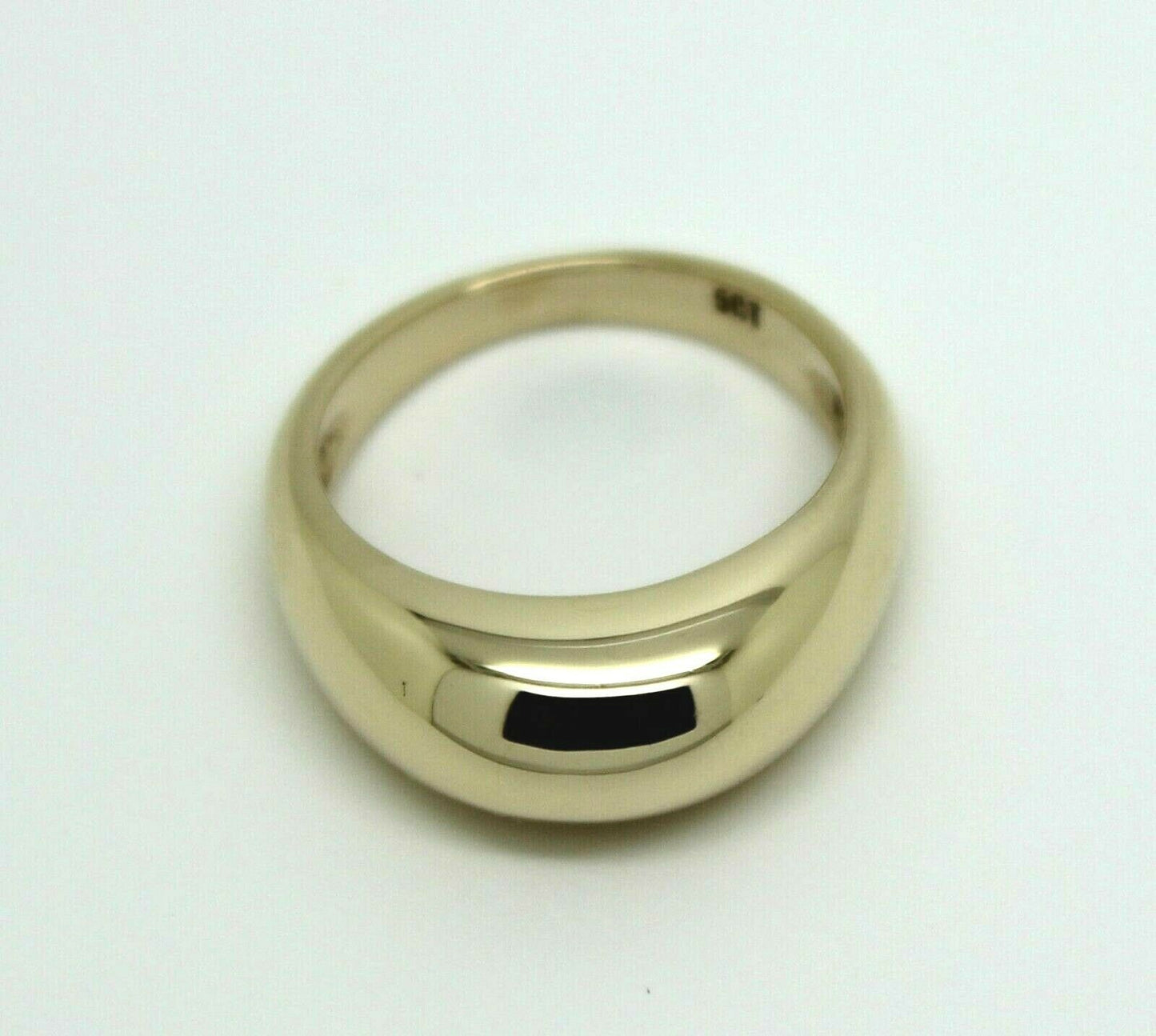 New Genuine Solid 9ct Yellow, Rose or White Gold High 7mm Dome Ring - Choose your size