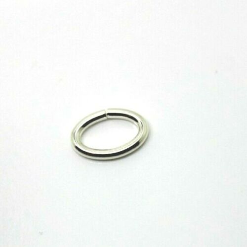 Sterling Silver 925 Length 6.4mm Width 4.1mm Oval Open Jump ring