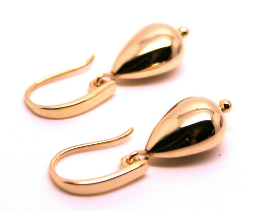 Kaedesigns Genuine New 9ct 9kt Solid Yellow, Rose or White Gold Tear Drop Hook Earrings