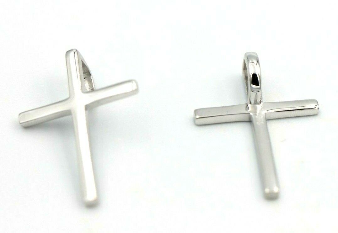 Kaedesigns Genuine Solid Delicate 9ct 9K Yellow, Rose Or White Gold Thin Plain Cross Pendant