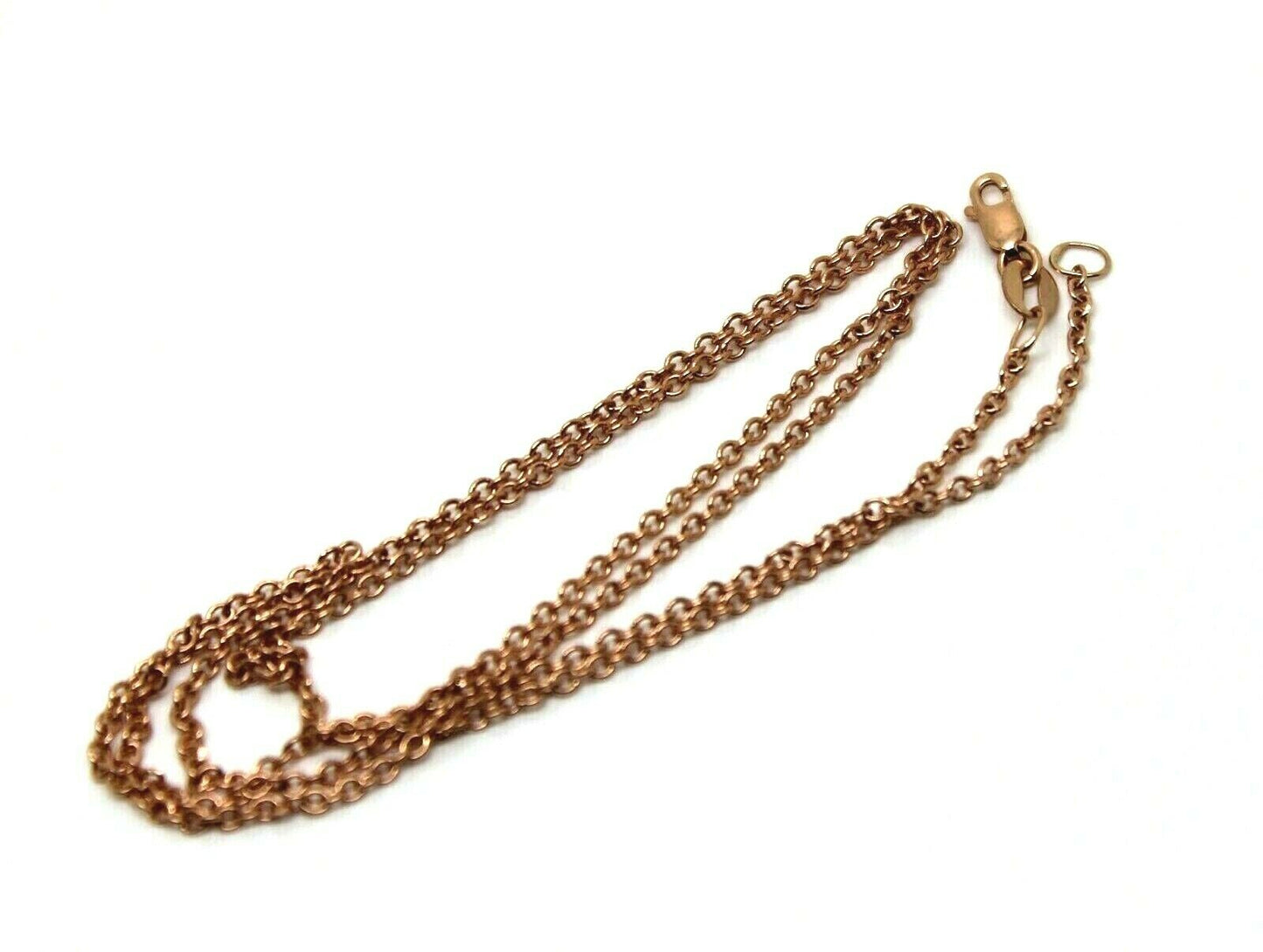 Genuine 9ct Rose Gold Belcher Chain Necklace 55cm 3.1 grams